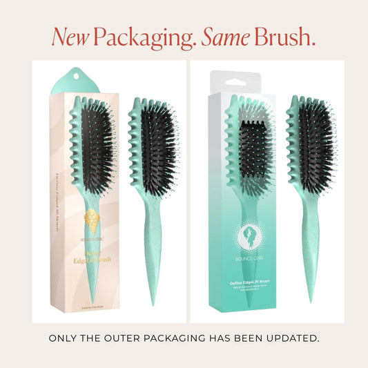 Bounce Curl Define EdgeLift Brush, 5-in-1 Tool for Effortlessly Defined Curls, Waves & Coils, Reduces Frizz - Teal