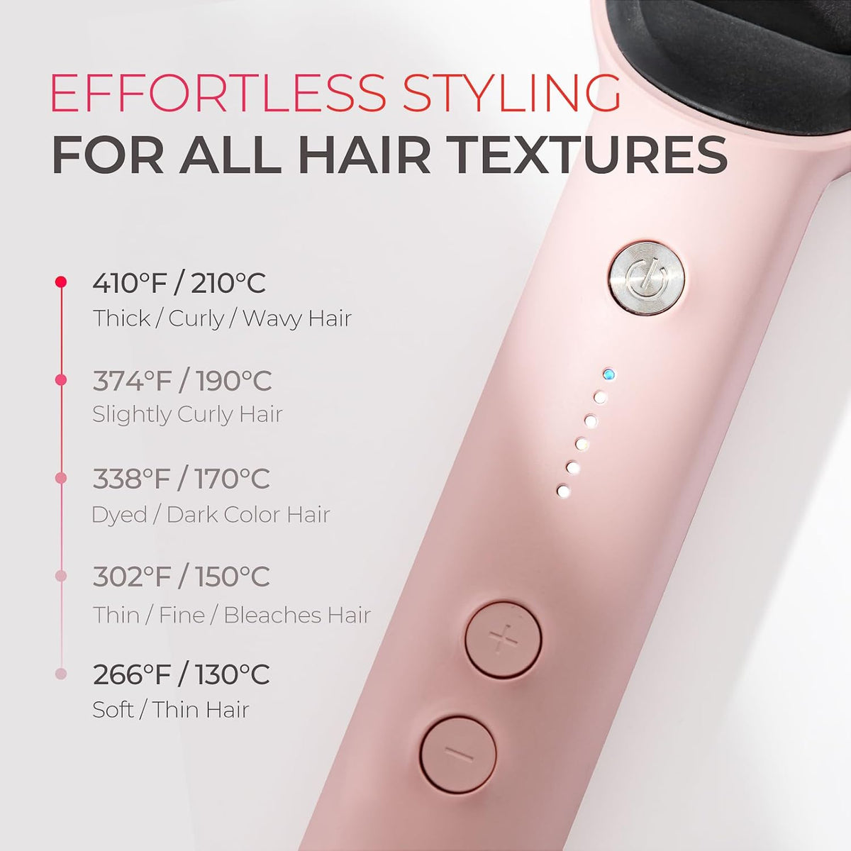 TYMO Ring Pink Hair Straightener Comb for Women, Hair Straightening Brush with Ceramic Coating, Smooth Frizz for Thick Curly Hair, Anti Scald, 20s Fast Heating, Lightweight for Travel, Gift for Girls