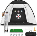 Golf Practice Net, 10x7ft Golf Hitting Aids Nets for Backyard Driving Chipping, Home Golf Swing Training